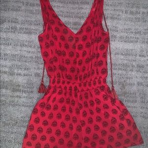Beautiful Red Madewell Romper